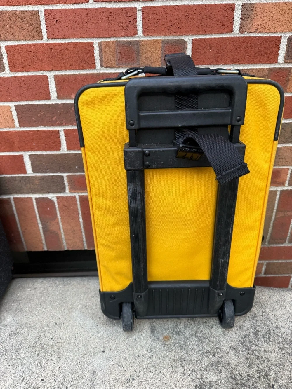 Briggs & Riley Half Moon Bay Yellow Rolling Carry On Suitcase Garment Bag